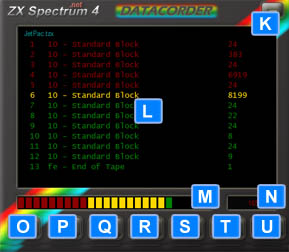 tape deck screen layout