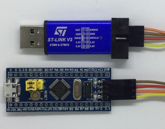 STM32F103 to ST LINK v2